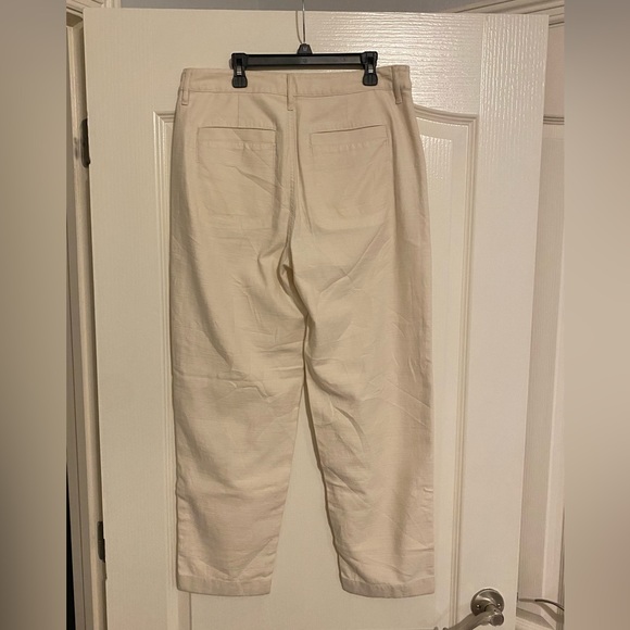 NWT J Crew Cream Colored Pants Size 6 - Picture 2 of 5